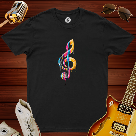 Melting Treble Clef T-Shirt