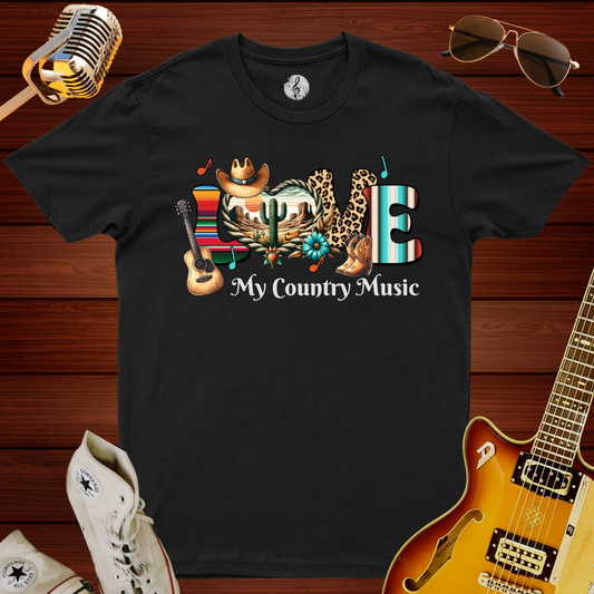 Love My Country Music T-Shirt