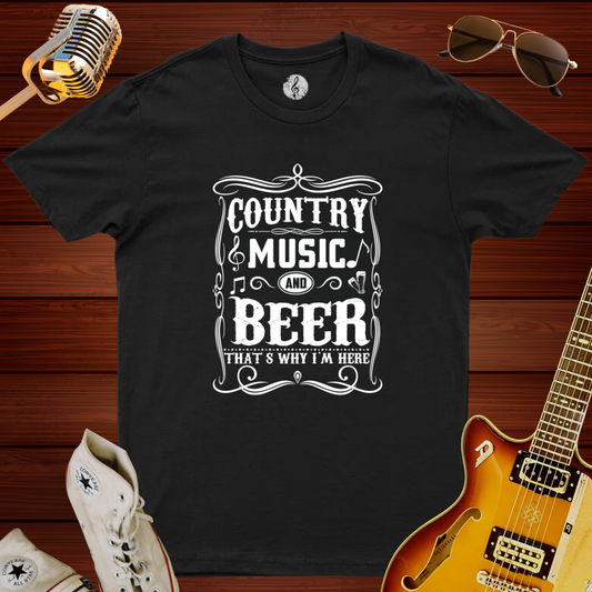 Country, Music & Beer T-Shirt