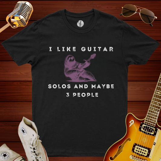 I Like Guitar Solos And Maybe Three People T-Shirt