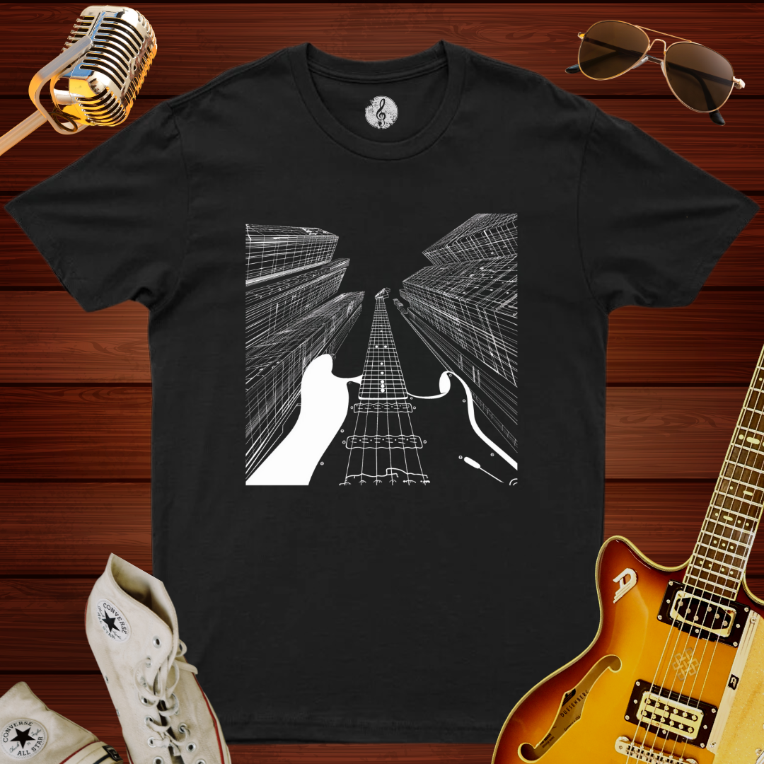 Skyscrapper As Guitar Necks T-Shirt