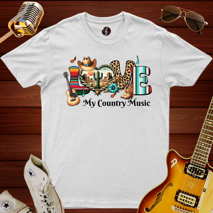 Love My Country Music T-Shirt