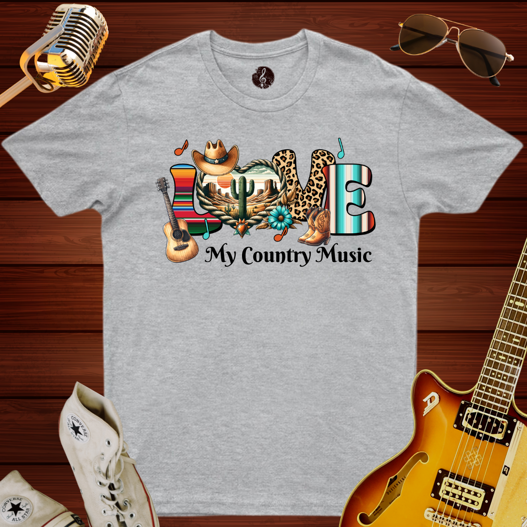 Love My Country Music T-Shirt