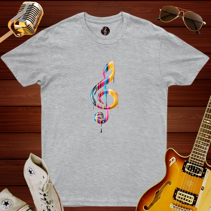 Melting Treble Clef T-Shirt