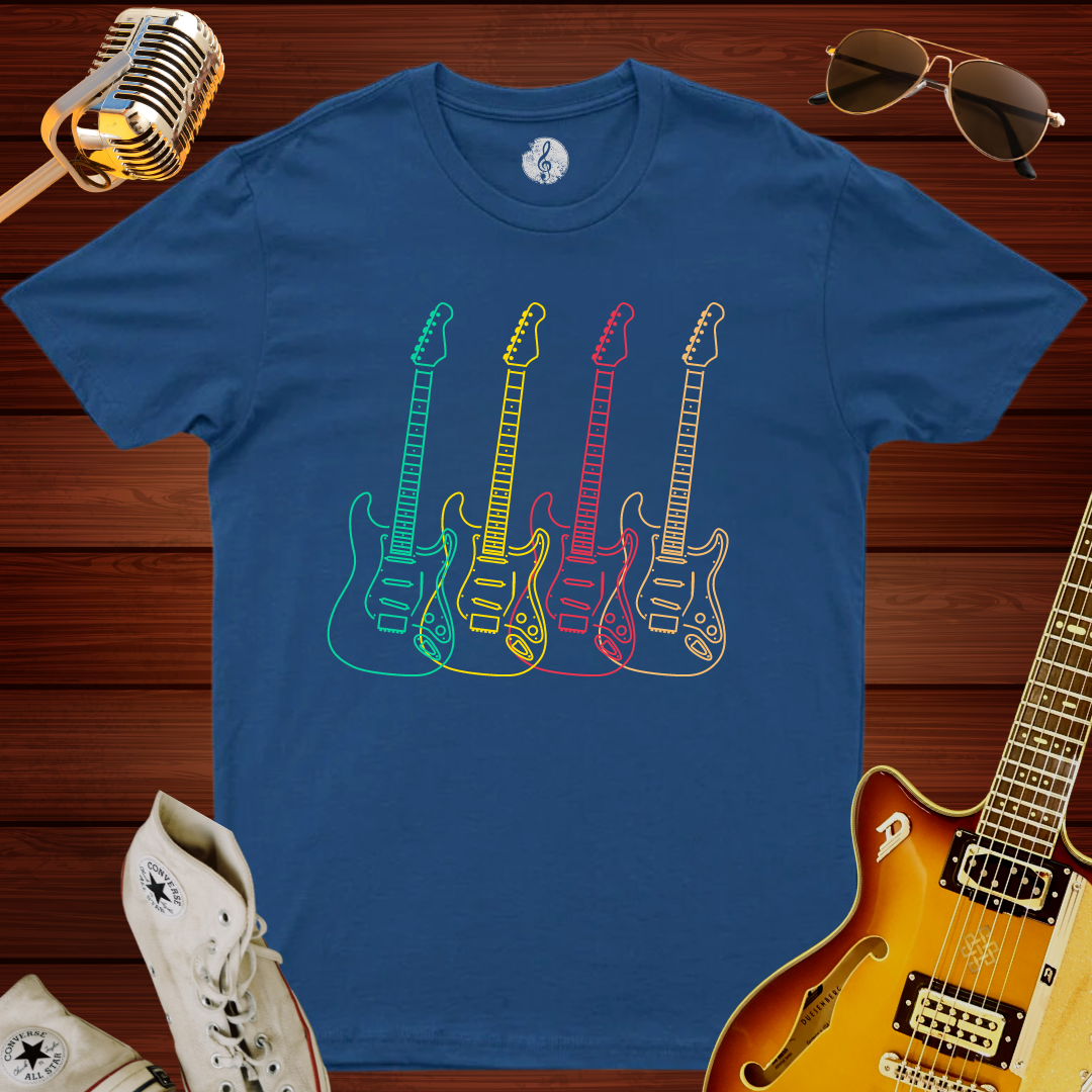 Guitar Rainbow T-Shirt