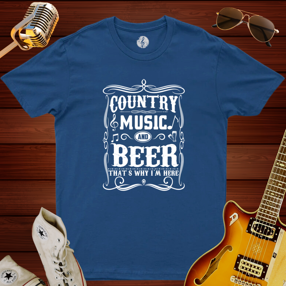 Country, Music & Beer T-Shirt