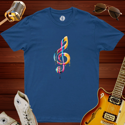 Melting Treble Clef T-Shirt