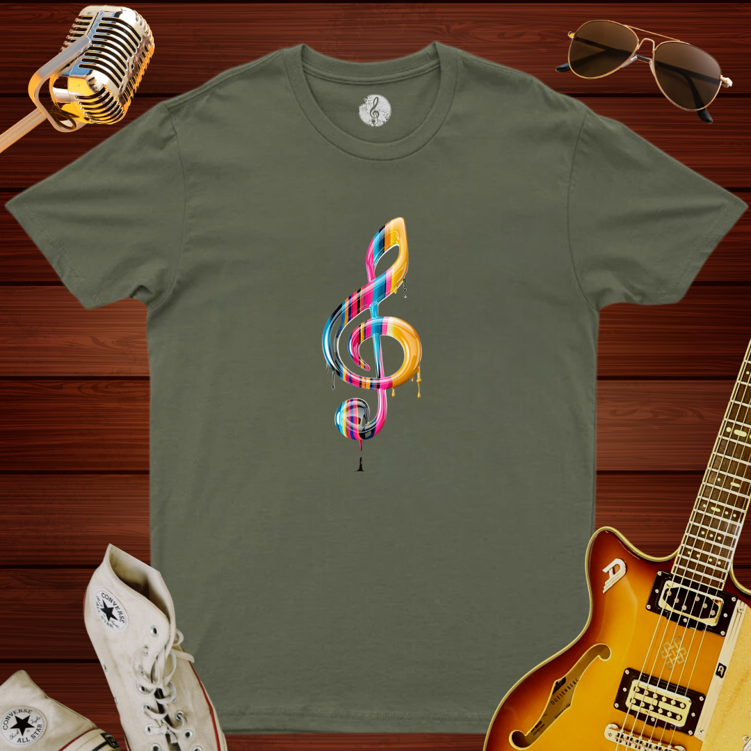 Melting Treble Clef T-Shirt