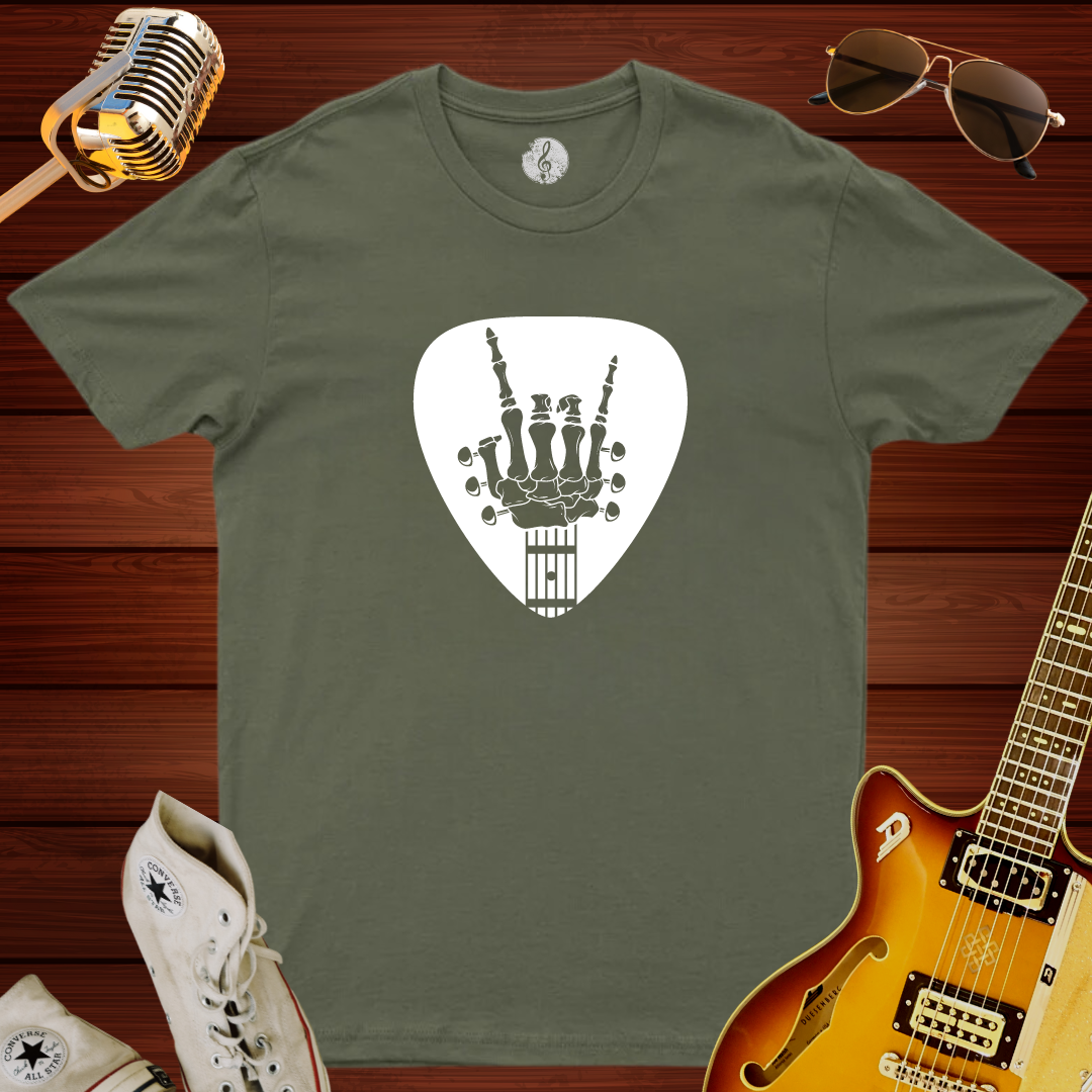 Skeleton Guitar Pick T-Shirt