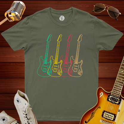 Guitar Rainbow T-Shirt