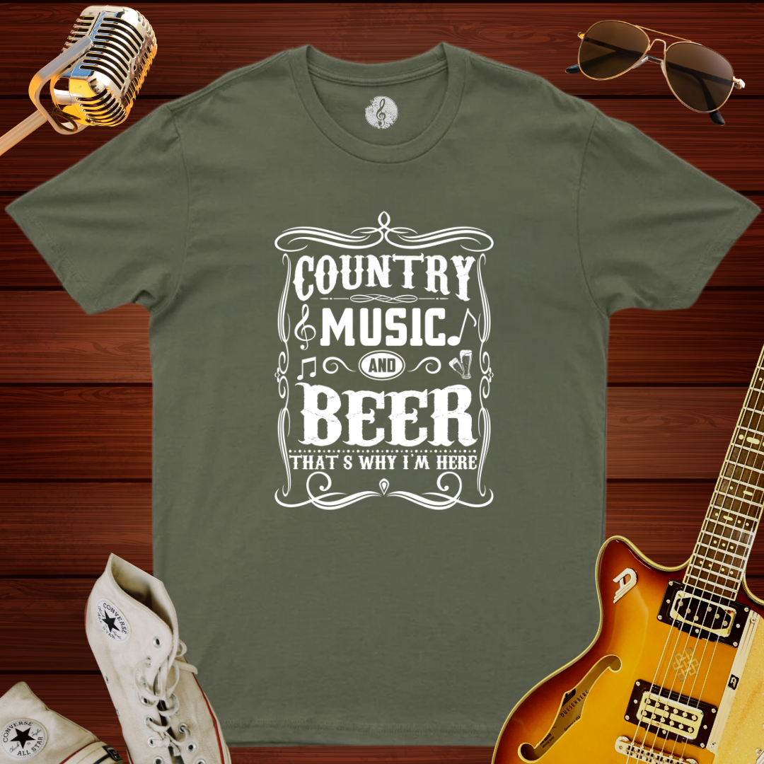 Country, Music & Beer T-Shirt