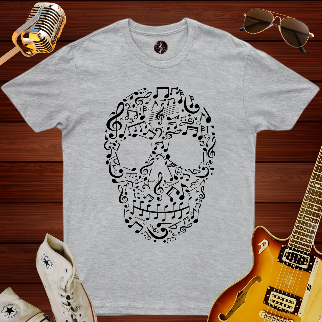 Music Skull Face T-Shirt