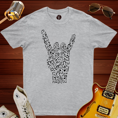 Rock N Roll Skeleton Hand T-Shirt