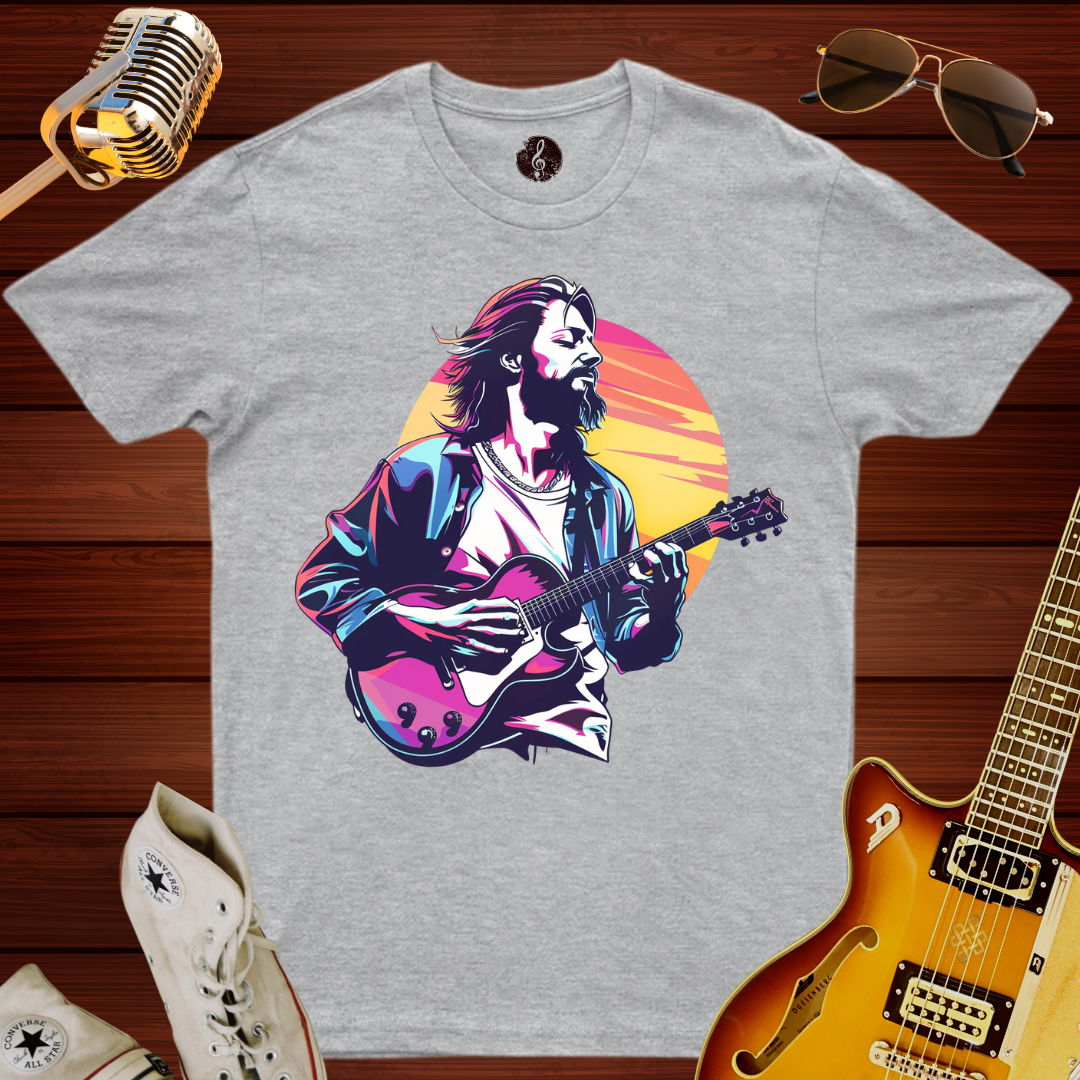 Jesus Guitar Sunset T-Shirt