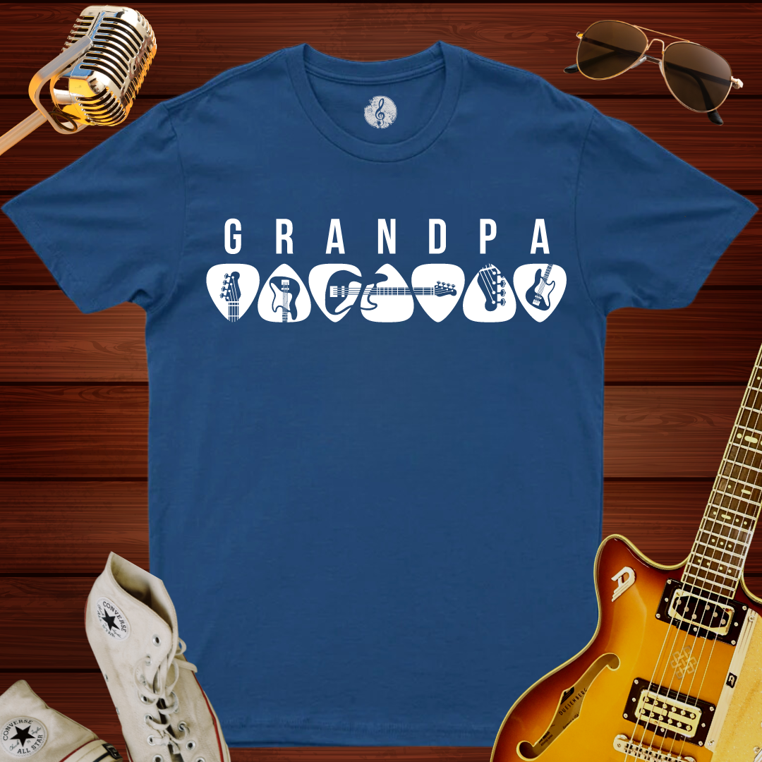 Bass Guitar Grandpa T-Shirt