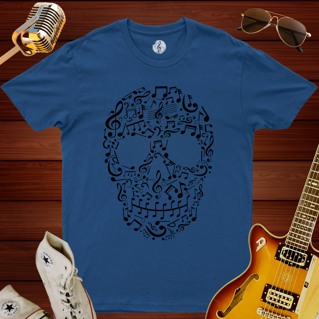 Music Skull Face T-Shirt