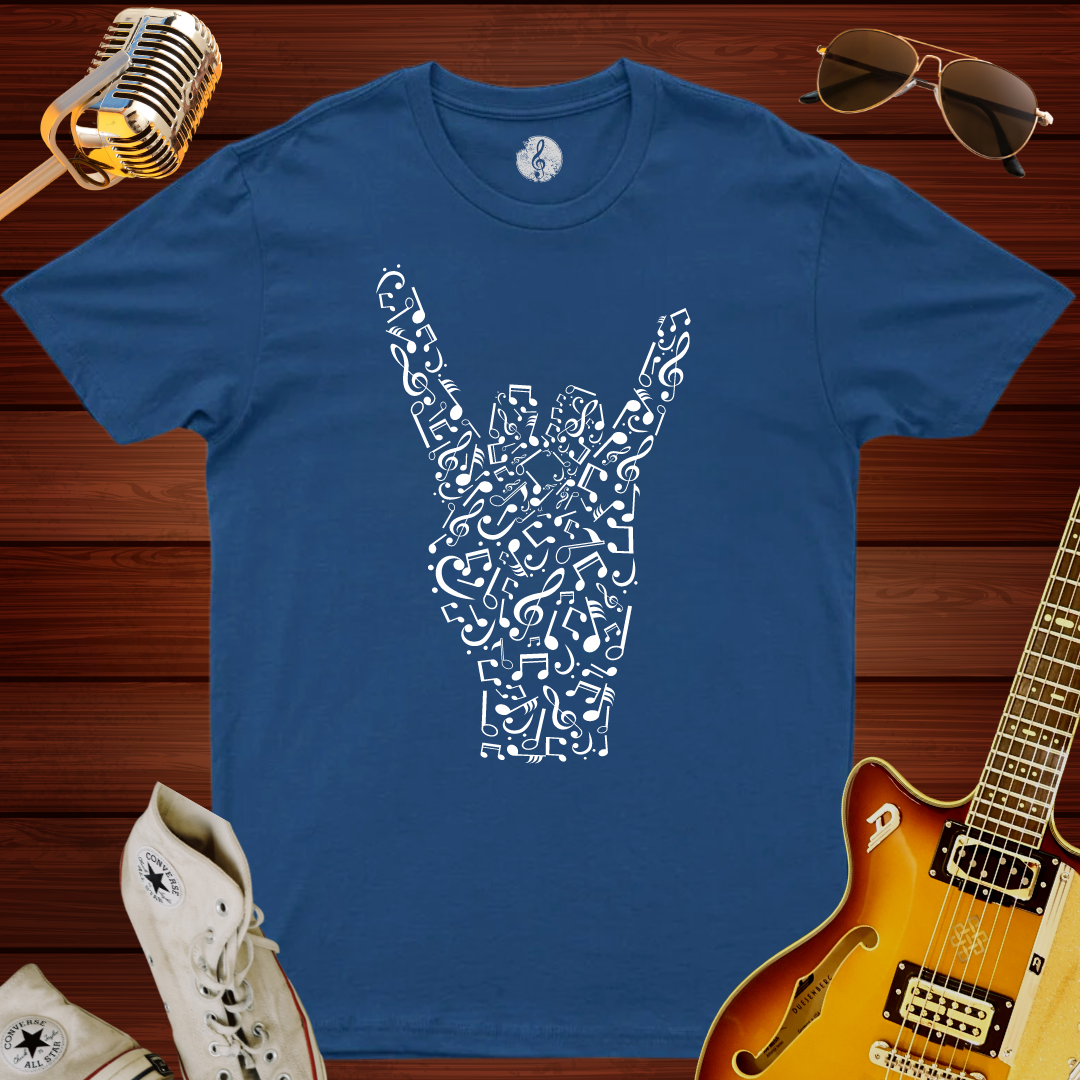 Rock N Roll Skeleton Hand T-Shirt