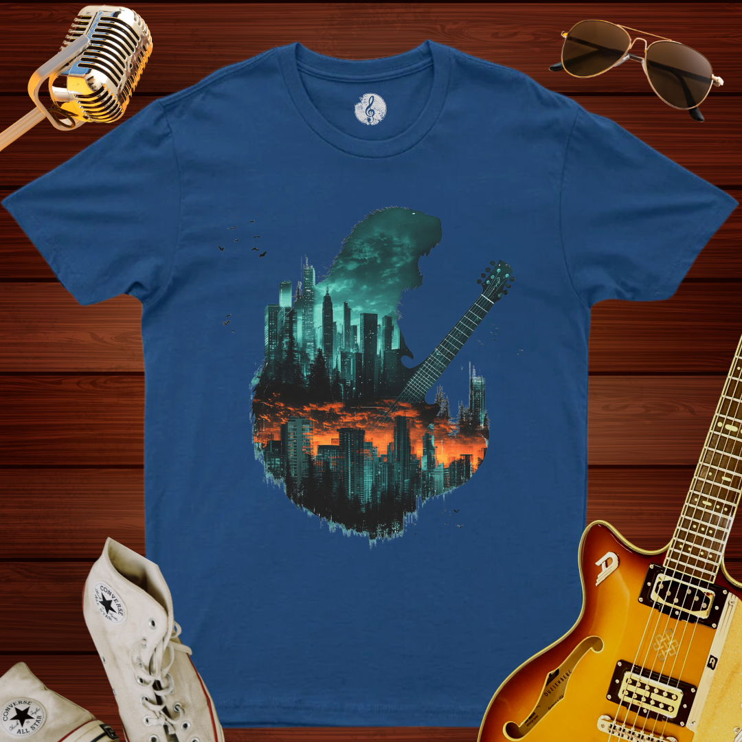 Godzilla Melting Guitar T-Shirt