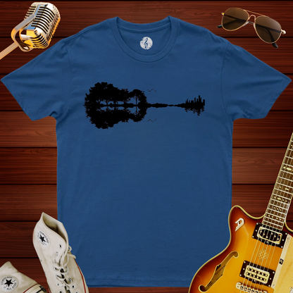 Guitar Melting Wood T-Shirt