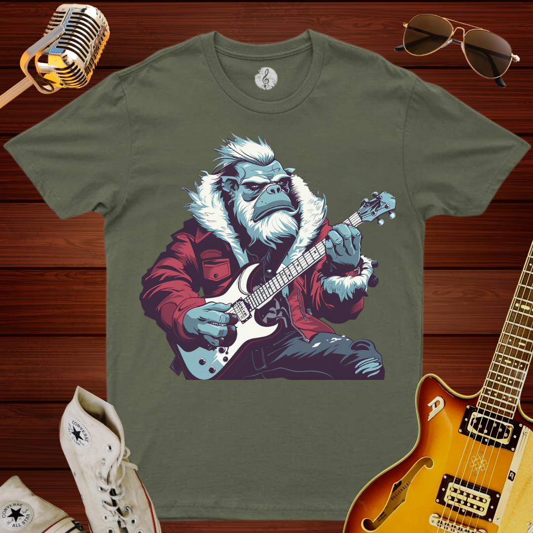 Bigfoot Playing Guitar T-Shirt