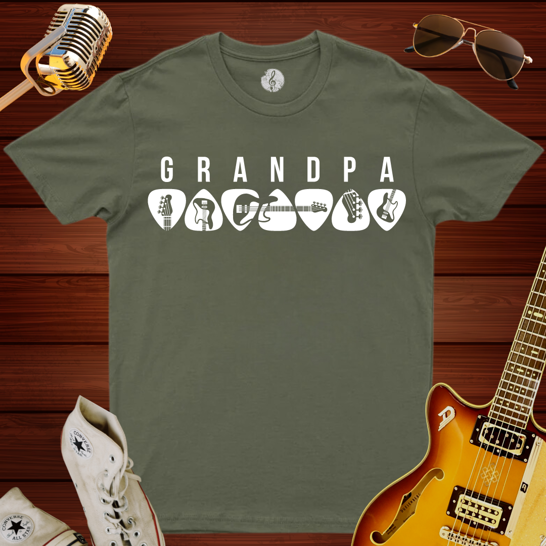 Bass Guitar Grandpa T-Shirt