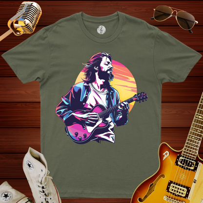 Jesus Guitar Sunset T-Shirt