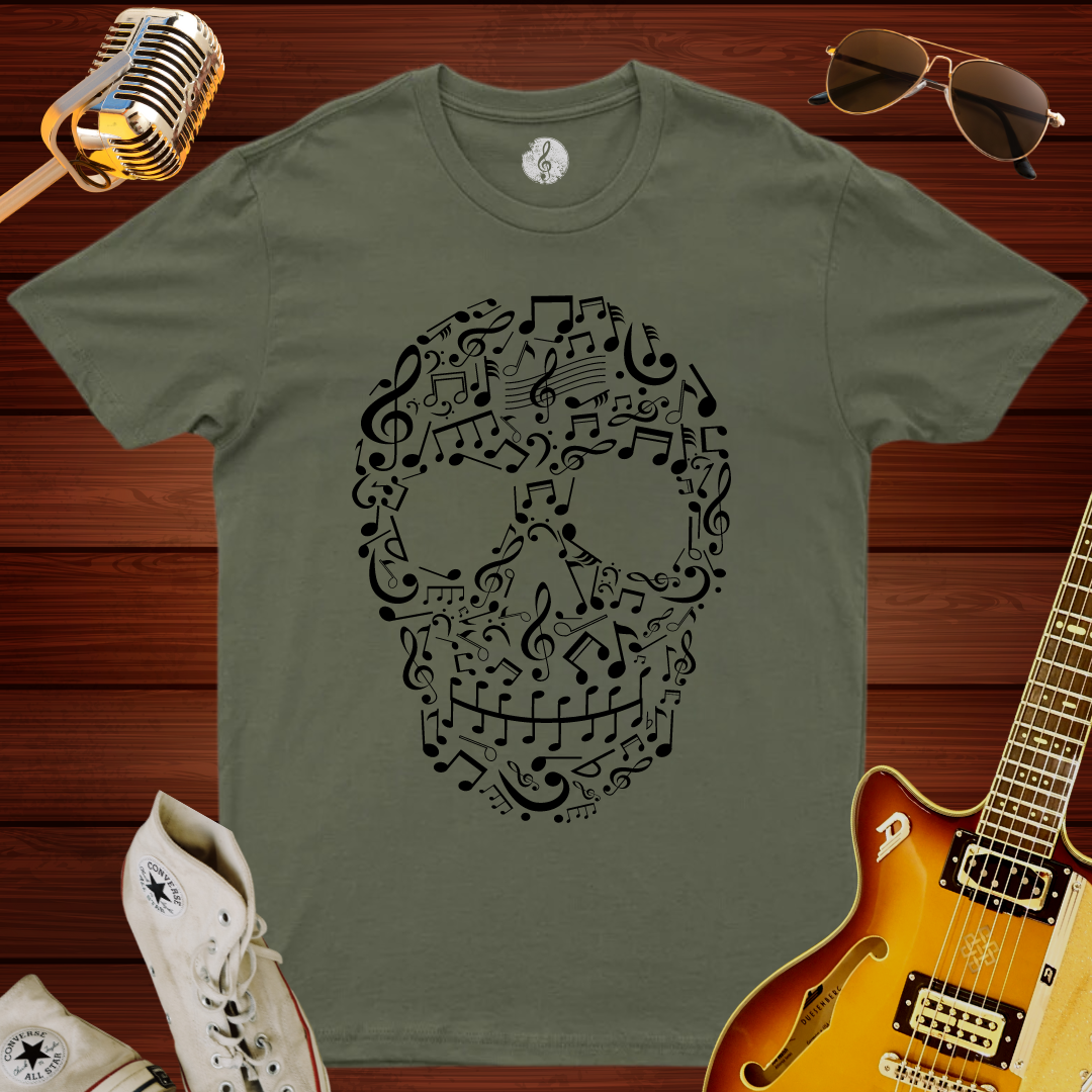 Music Skull Face T-Shirt