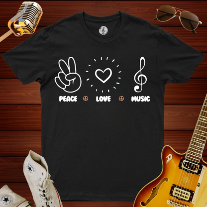 Peace Love Music T-Shirt