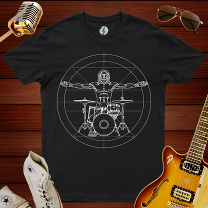 Vitruvian Drummer T-Shirt