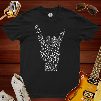 Rock N Roll Skeleton Hand T-Shirt