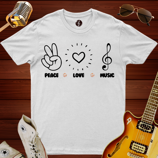 Peace Love Music T-Shirt