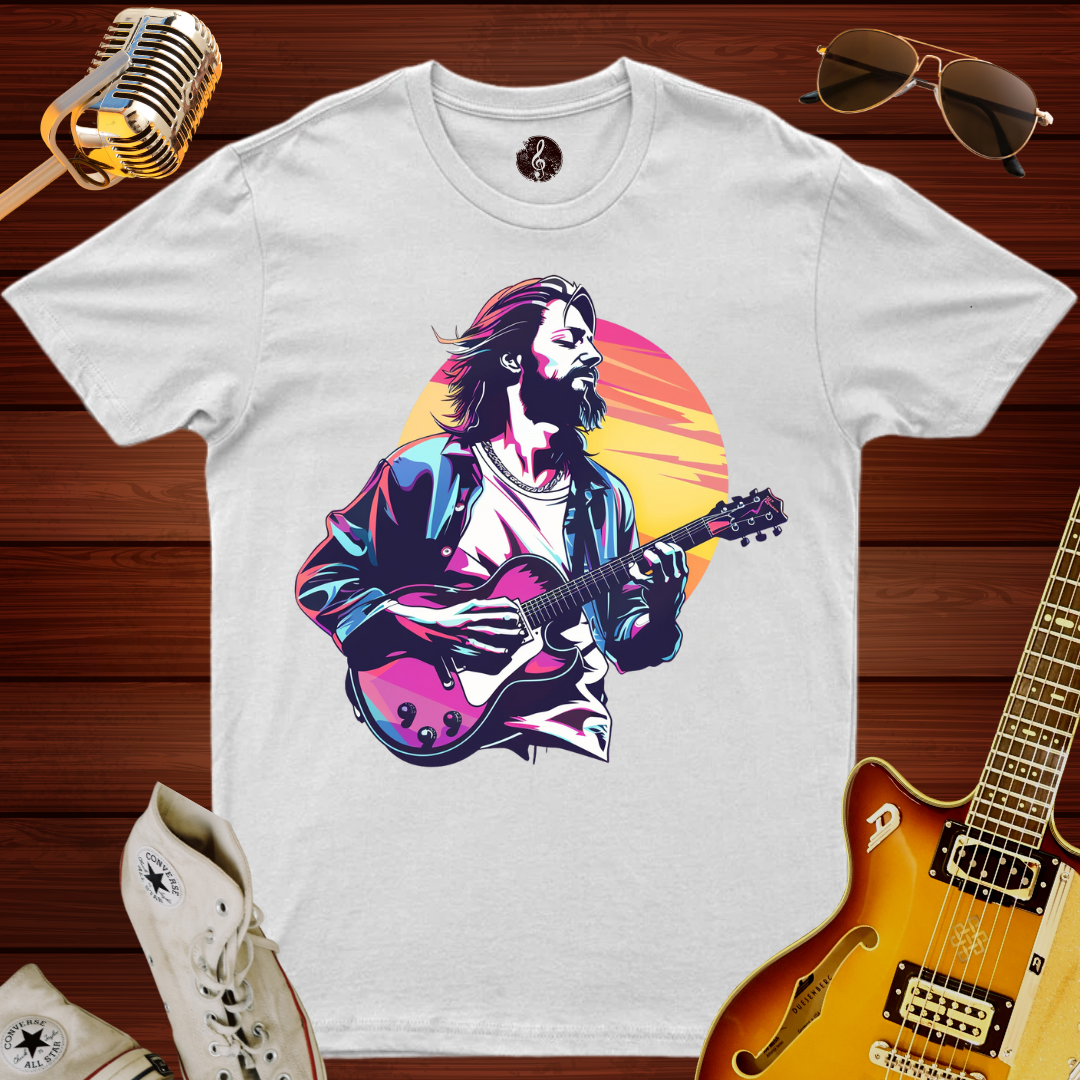 Jesus Guitar Sunset T-Shirt