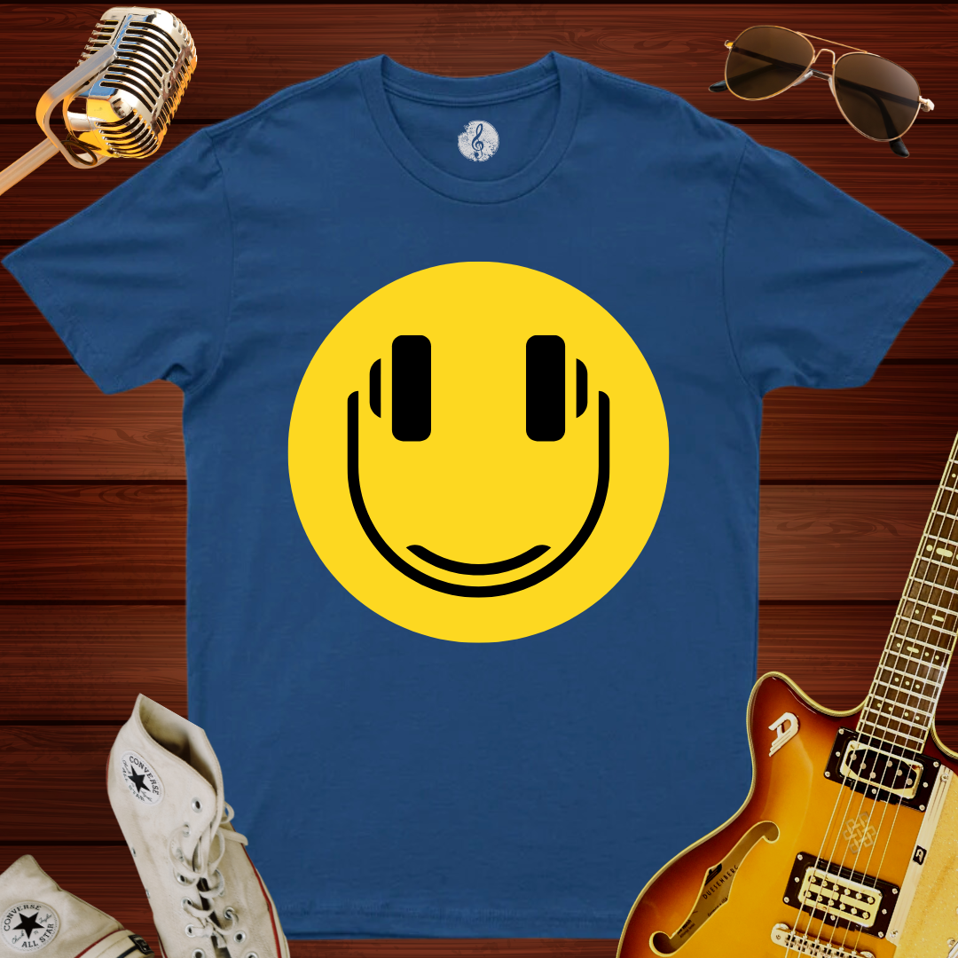 Smiley Headphone T-Shirt