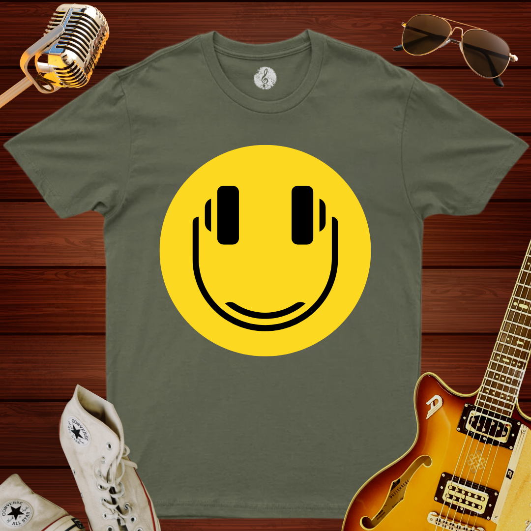 Smiley Headphone T-Shirt