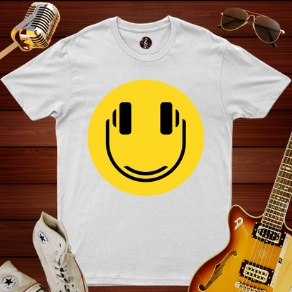 Smiley Headphone T-Shirt